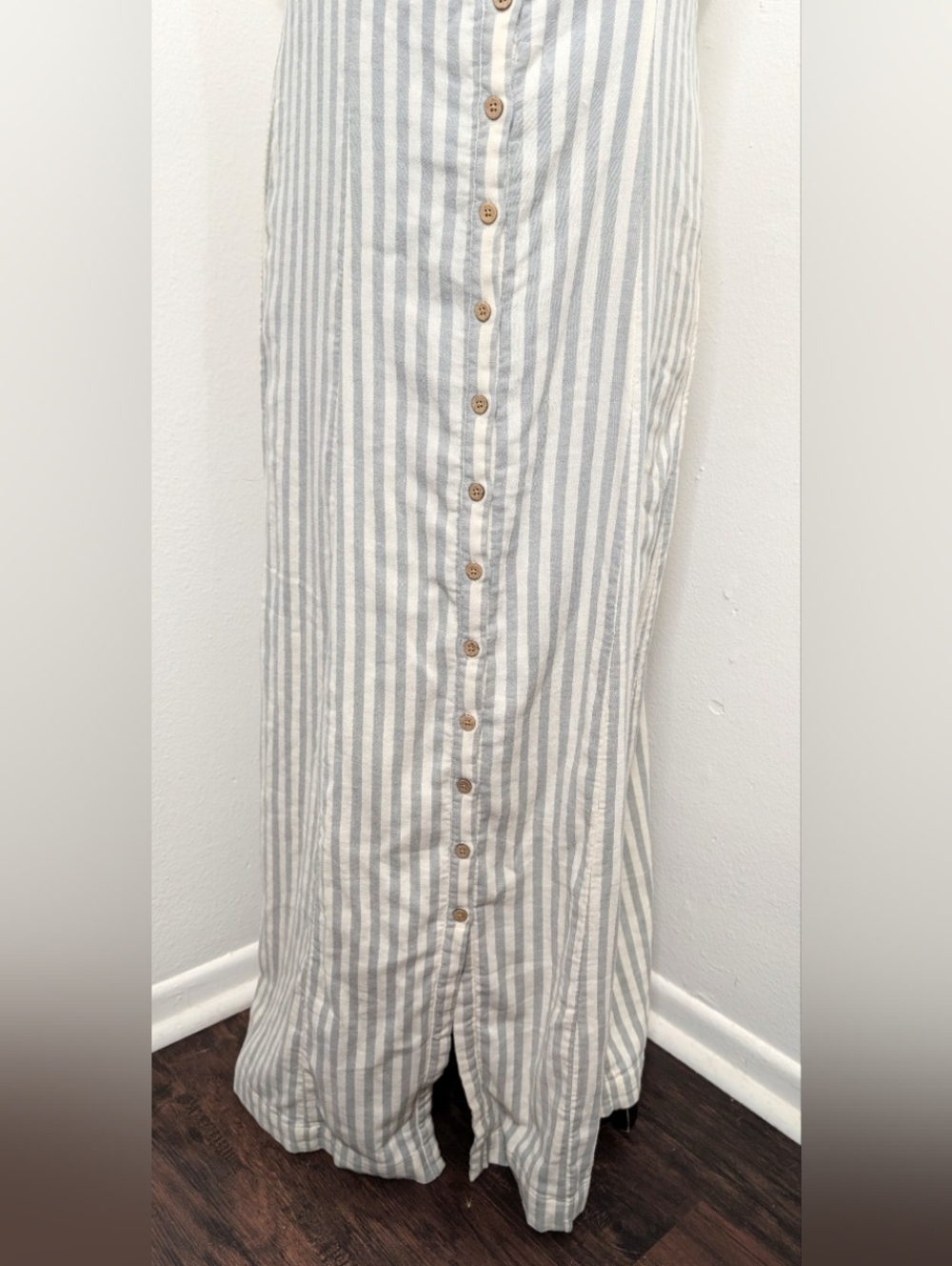 Faherty Nautical Beachy Coastal Neutral Preppy Yacht Neutral Dress M NWOT - Picture 5 of 11